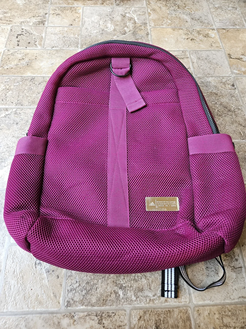 adidas Magenta Mesh Backpack